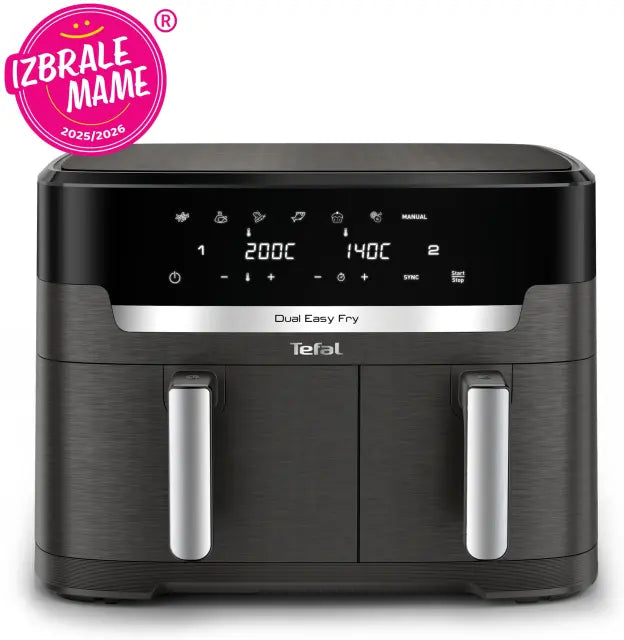 Friteza na vrući zrak Tefal EY942HE0 Dual Easy Fry Coal