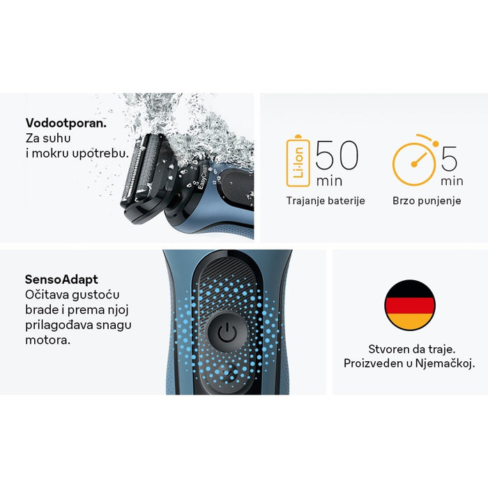 BRAUN SERIJA 5 52-A1000s, brijaći aparat