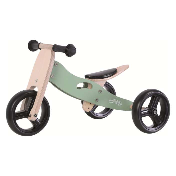 FREE 2 MOVE drveni tricikl bez pedala 2u1 Rider, zeleni 39623