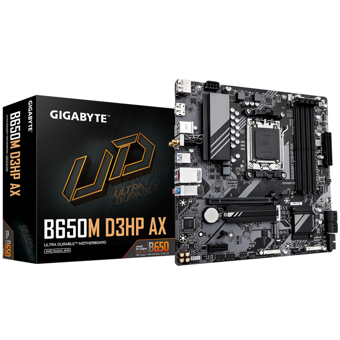 Gigabyte B650M D3HP AX, WIFI, AMD B650, AM5, DDR5, mATX