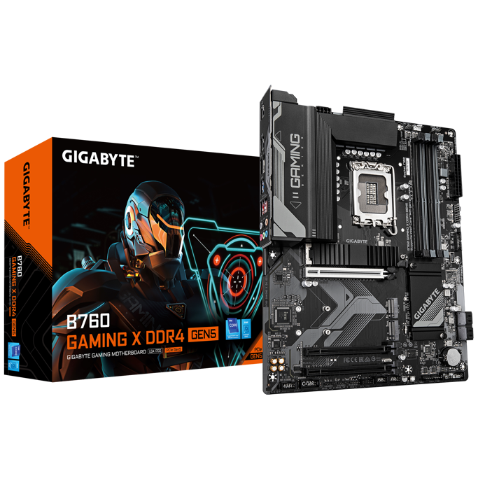 Gigabyte B760 Gaming X GEN5, Intel B760, LGA 1700, DDR4, ATX