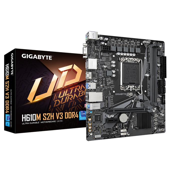Gigabyte H610M S2H V3, Intel H610, LGA 1700, DDR4, mATX