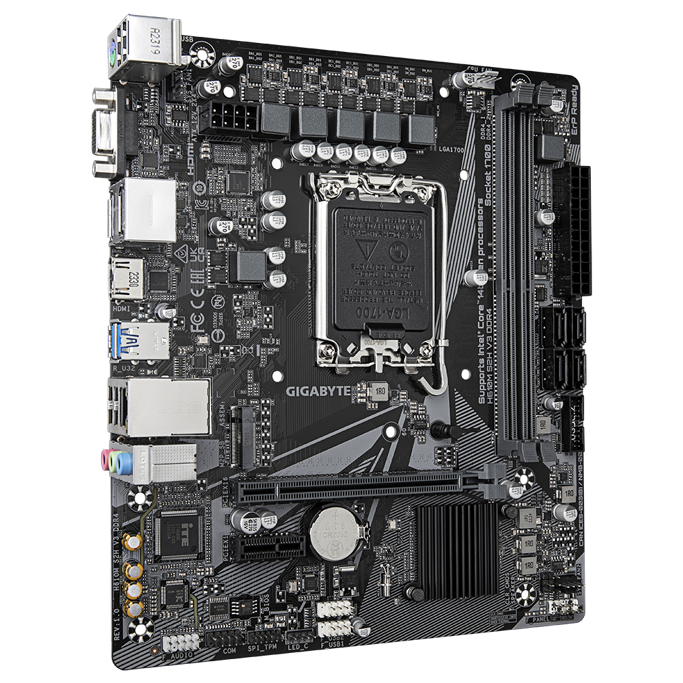 Gigabyte H610M S2H V3, Intel H610, LGA 1700, DDR4, mATX