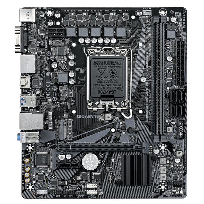 Gigabyte H610M S2H V3, Intel H610, LGA 1700, DDR4, mATX