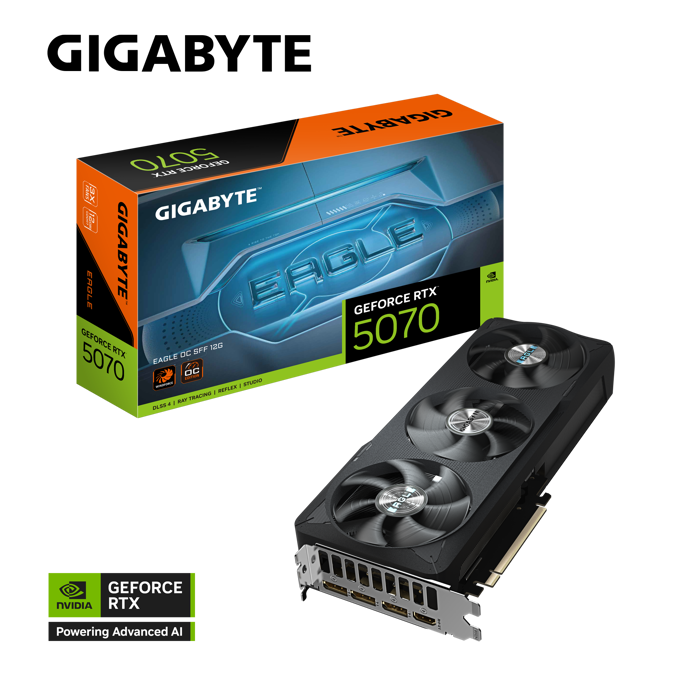 Gigabyte RTX5070 Eagle OC SFF, 12GB GDDR7, NVIDIA GeForce, GV-N5070EAGLE OC-12GD