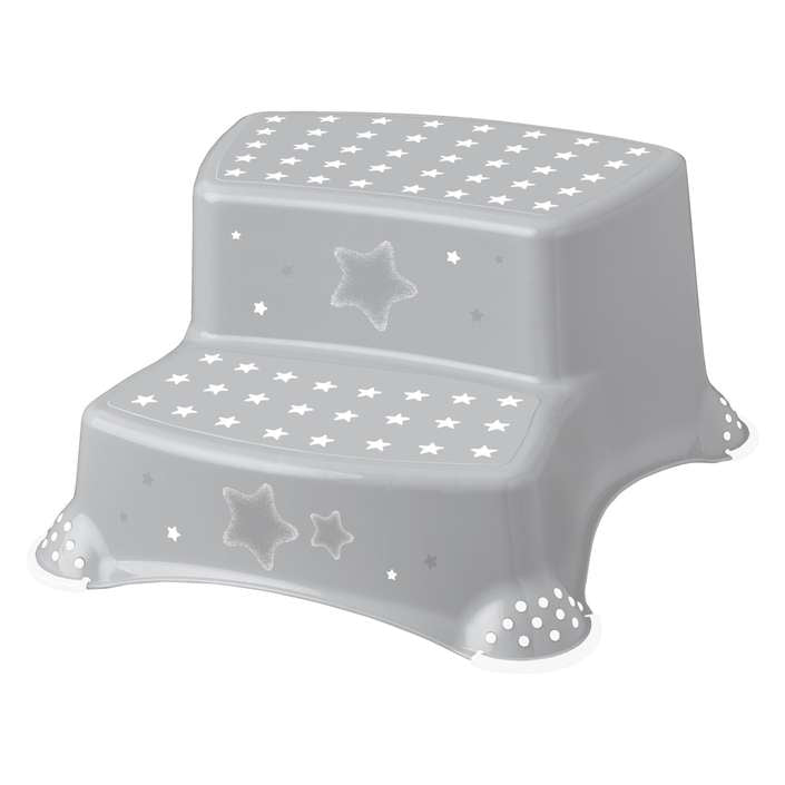 KEEEPER stepenica dupla stars grey 44867