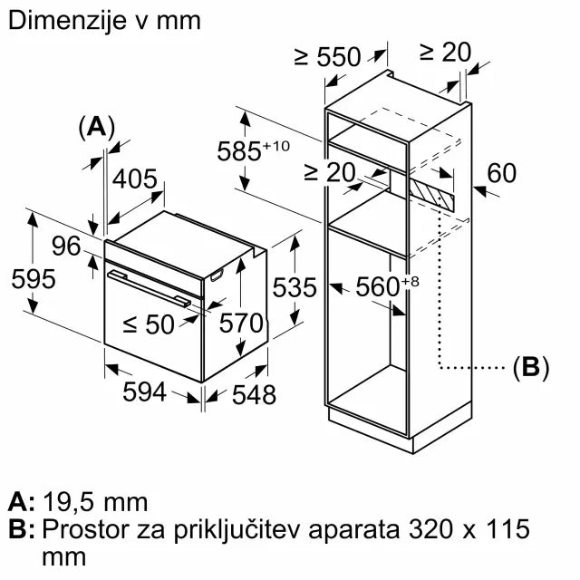 Pećnica ugradbena Bosch HBA514BB3