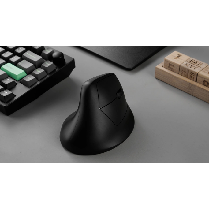 Keychron ergonomski bežični miš M5, Bluetooth/2.4GHz, Black, M5-A29