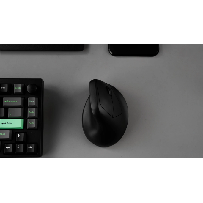 Keychron ergonomski bežični miš M5, Bluetooth/2.4GHz, Black, M5-A29