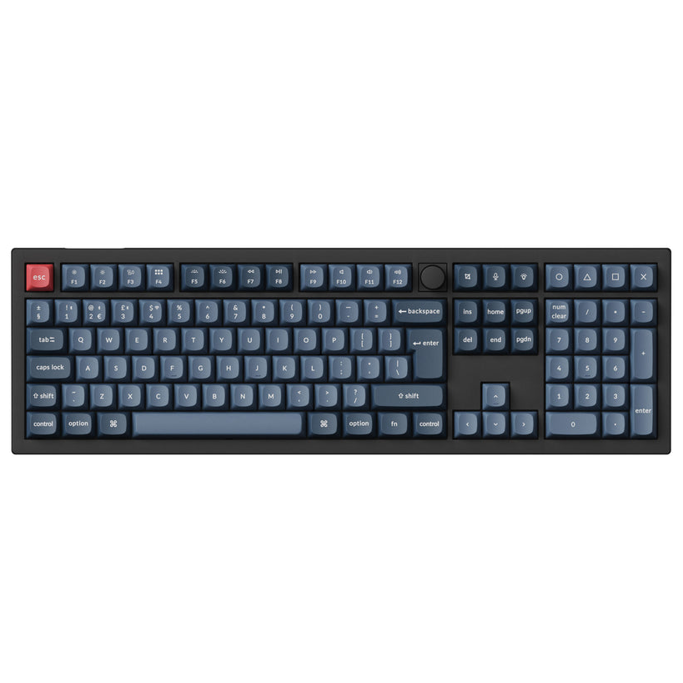 Keychron mehanička tipkovnica V6 Max, Bluetooth/2.4GHz, Black, UK Layout, HR znakovi, V6M-D1-UK