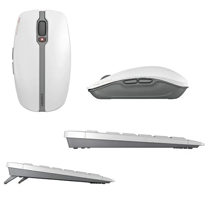 Komplet Cherry Stream Desktop tiha bežična tipkovnica+miš, bijela, JD-8500EU-0