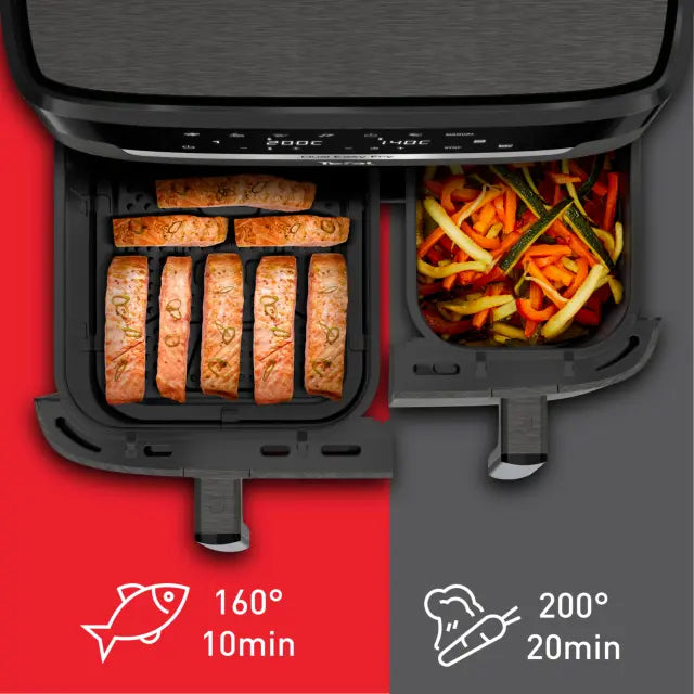 Friteza na vrući zrak Tefal EY942HE0 Dual Easy Fry Coal