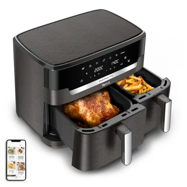 Friteza na vrući zrak Tefal EY942HE0 Dual Easy Fry Coal