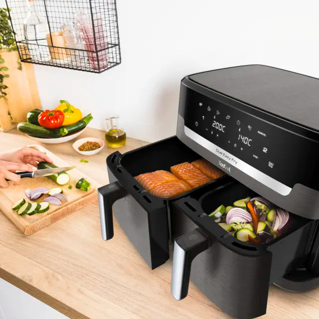 Friteza na vrući zrak Tefal EY942HE0 Dual Easy Fry Coal