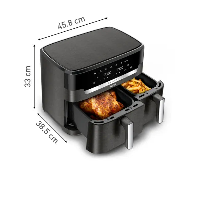 Friteza na vrući zrak Tefal EY942HE0 Dual Easy Fry Coal