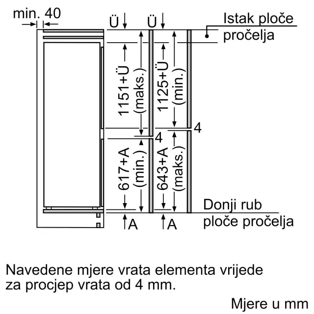 Hladnjak ugradbeni Bosch KIV87VFE0