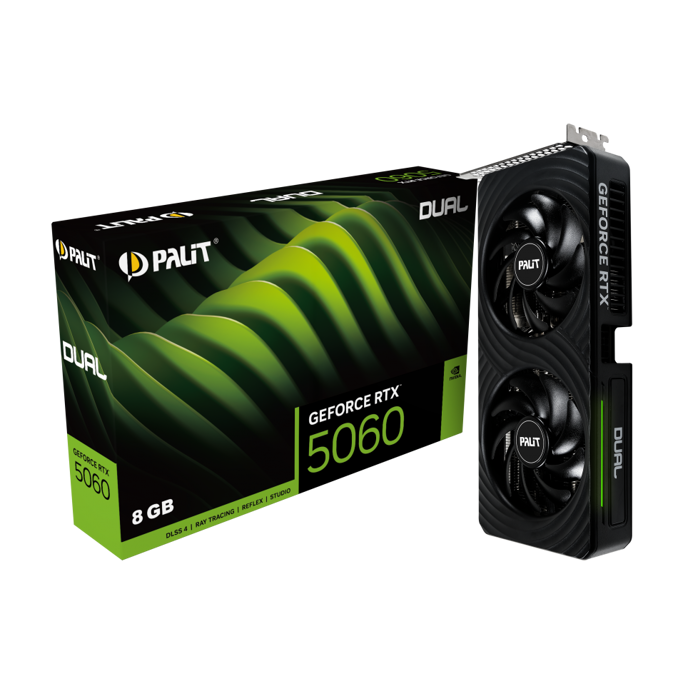 Palit RTX5060 Dual, 8GB GDDR7, NVIDIA GeForce