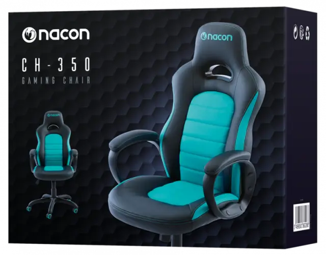 Stolica gamerska Nacon CH-350 gaming chair crno-plavo tirkizna