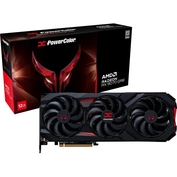 PowerColor RX9070GRE Red Devil OC, 12GB GDDR6, AMD Radeon, RX9070GRE 12G-E/OC