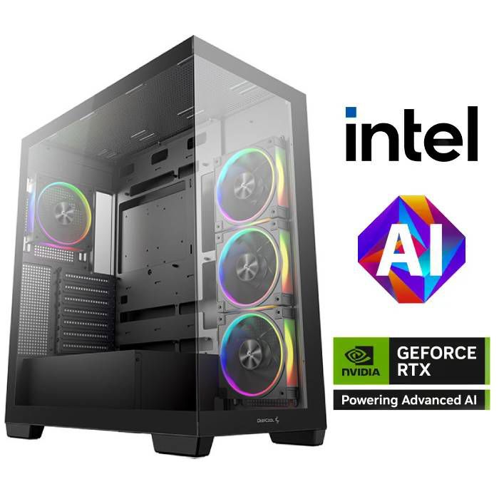 Gamer Titan V5, Intel Core i7 14700F up to 5.4GHz, Vodeno hlađenje, 32GB DDR5, 2TB NVMe SSD, NVIDIA GeForce RTX5070 12GB, No ODD, 5 god jamstvo