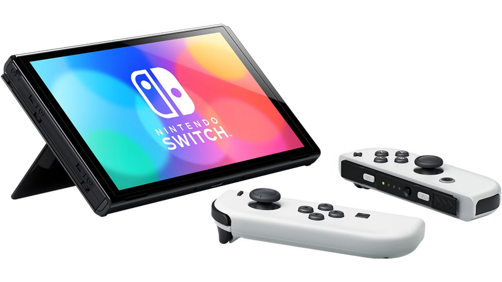 Nintendo Switch OLED Console - White Joy-Con ADG