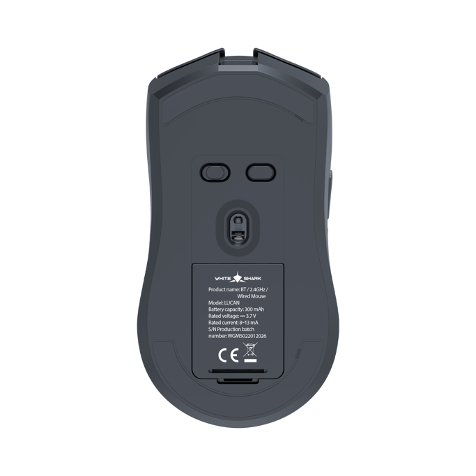 White Shark bežični miš WGM-5022 Lucan, 12.000dpi, Bluetooth, Black