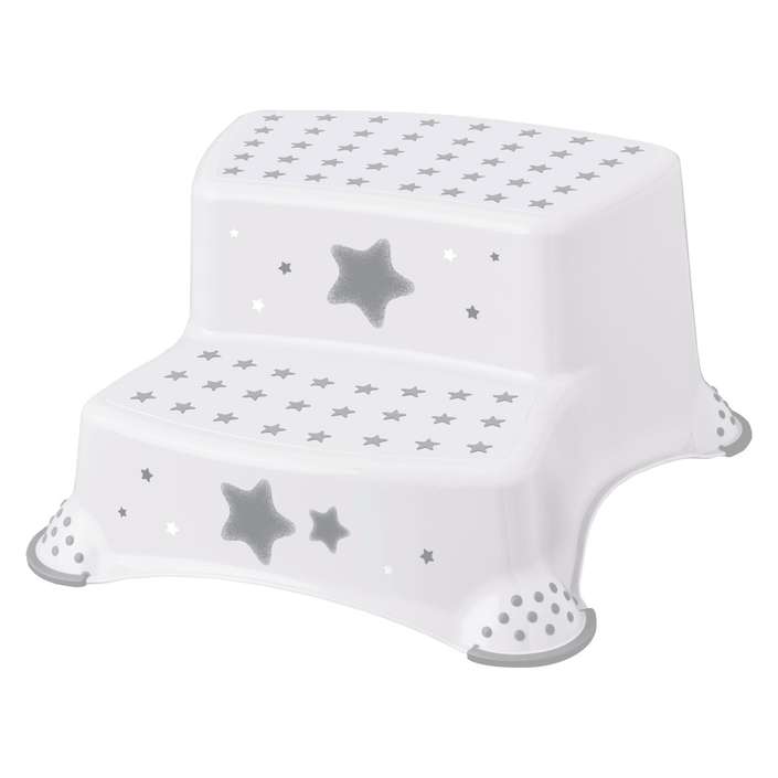 KEEEPER stepenica dupla stars white 44874